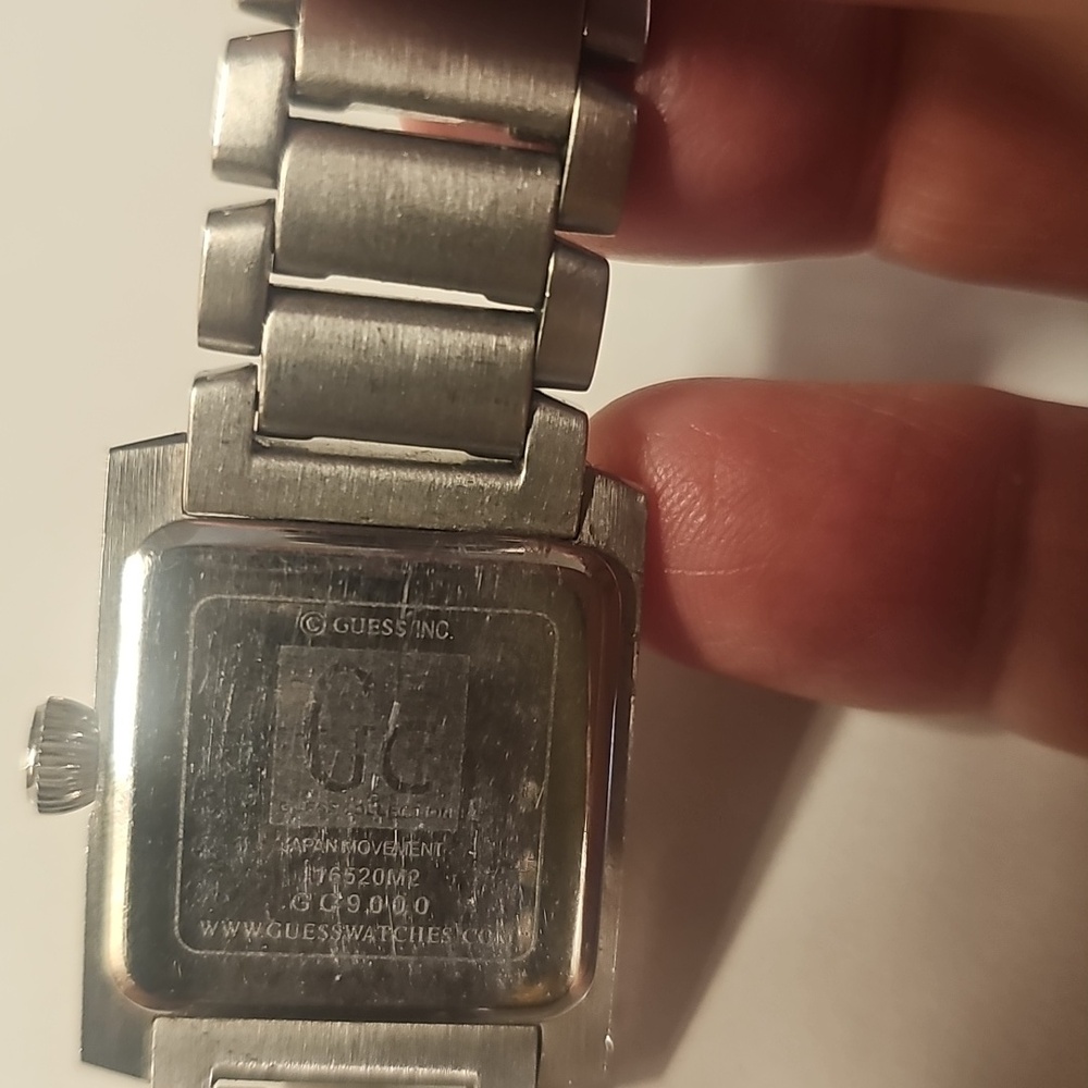 Guess Watch, Silver Rectangular, Women's - image 5